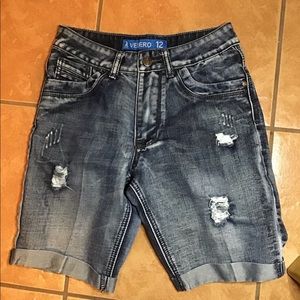 Velero Boys Distressed Jeans Shorts
